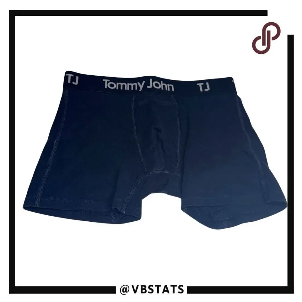 Tommy John Men's Cotton Stretch Modal Blend Boxer Brief Blue Size‎ Small
